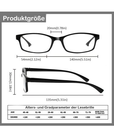 Kerecsen 5 Pack Reading Glasses for Men & Women - High-Quality Spring Hinges Comfortable Rectangular Design 0.75 Magnification - Stylish & Practical Vision Aid - Buy Online on GoSupps.com
