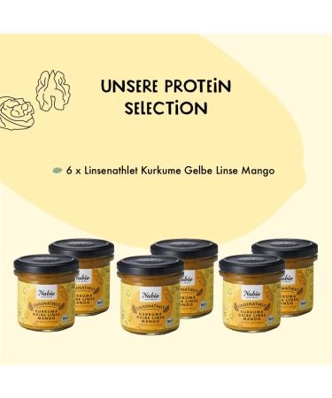 Nabio Protein Spread - Creamy Turmeric & Mango 140g (6 Pack) | Healthy Snack for Athletes | International Shipping Available - Buy Online on GoSupps.com