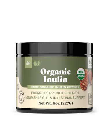 Pure Organic Inulin Powder Fiber Supplement - (Jerusalem Artichoke) Prebiotic Bulk Inulin Fiber Powder 8oz Digestion & Gut Health