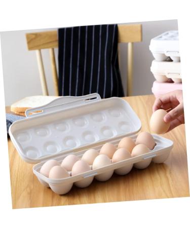 OSALADI 2pcs Storage Box Eggs Container with Lid Picnic Egg Carrier Easter Egg Tray Food Travel Shipping Box - Buy Online on GoSupps.com