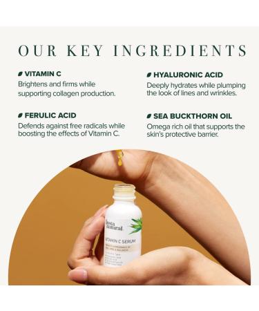 InstaNatural Vitamin C Serum 1 fl oz | Brighten & Revitalize Skin - Buy Online on GoSupps.com