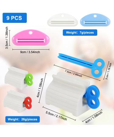 Shop DGN 9-Piece Toothpaste Squeezer & Dispenser - Universal Tube Squeezer for Toothpaste Hand Cream & More - Buy Online on GoSupps.com