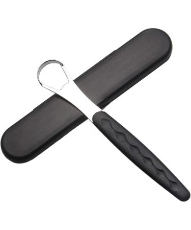 Stainless Steel Tongue Scraper for Adults & Children | Reduce Bad Breath & Coating | Metal Tongue Cleaner Brush Set for Fresh Breath - Buy Online on GoSupps.com