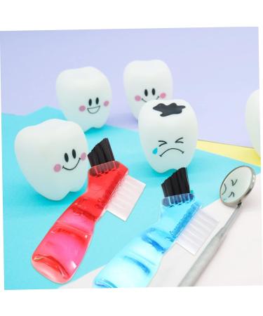 Homsfou 4-in-1 Multifunction Denture Brush Set - Oral Care Toothbrush for Prosthesis Cleaning - Mini Micro Brushes - Household Cleaner - 1 Pack Assorted Colors - Buy Online on GoSupps.com