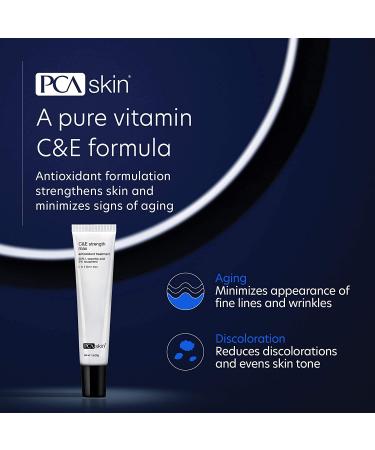 PCA Skin C&E Strength Max Antioxidant Corrective Cream - 1 Fl Oz - Anti-Aging Serum with Vitamin C & E for Brightening & Wrinkle Reduction - Buy Online on GoSupps.com