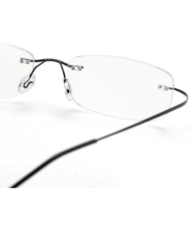ZUVGEES 3 Pack Rimless Metal Blue Light Filter Reading Glasses - Lightweight Anti-Blue Computer Glasses for Men & Women | 2.0x Magnification - Buy Online on GoSupps.com
