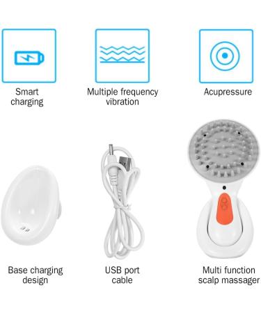 Buy Waterproof Electric Scalp Massager Comb - Vibration Hair Growth Brush for Stress Relief | International Shipping Available - Buy Online on GoSupps.com