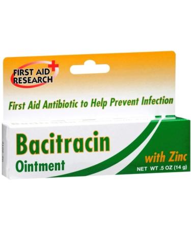 FIRST AID RESEARCH CORP Bacitracin-Zinc Oint Far 0.5 Ounce (Pack of 1)