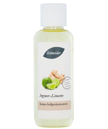 Sauna supplies Schneider - Ingusting concentrate ginger -limette - Fresh fruity -spicy sauna infusion - 250ml content ginger -limette 250ml