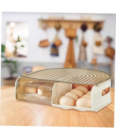 GLEAVI Egg Carton Eggs Fridge Plastic Containers Plastic Organizers Reusable Egg Case Refrigerator Egg Tray As Shown 1 31X30X9.5cm - Buy Online on GoSupps.com