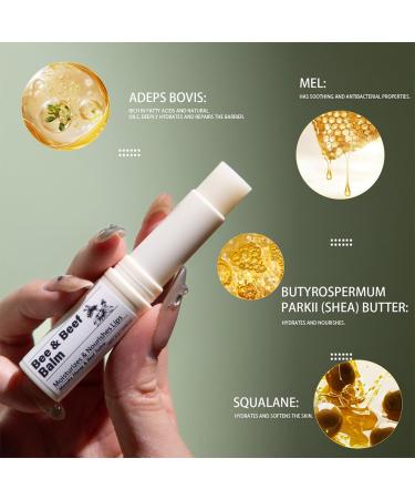 Lip Lightening for Dark Lips Beef Tallow Lip Balm Suitable for Smokers Chapped Lips Sensitive Skin Long-Lasting Moisturizing (1 pcs beef tallow lip balm) - Buy Online on GoSupps.com