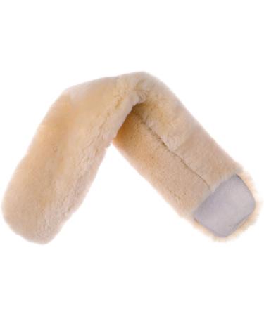 Merauno Real Lambskin Gurtschoner Bauch Belts - Premium Western Dressurgurt - 70x12cm Genuine Fur for Saddle Belts - Natural Wool - Buy Online on GoSupps.com