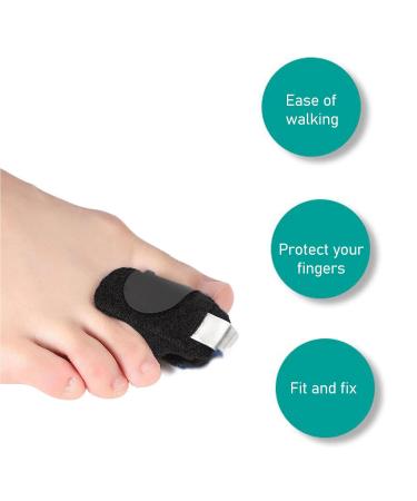 LIZEALUCKY Toe Splint & Corrector Brace for Injuries - Adjustable Support for Men & Women | Hammer Toe Fractures & Overlapping Toe Relief - Buy Online on GoSupps.com