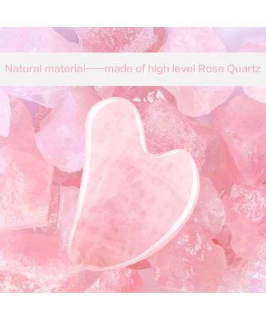 Buy Rose Quartz Gua Sha Facial Tool - Reduce Puffiness & Sculpt Jawline | International Shipping Available - Buy Online on GoSupps.com