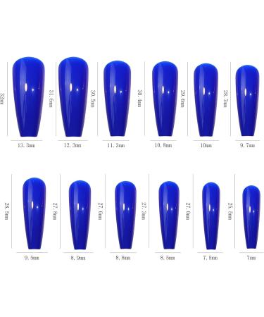 576Pcs Medium Square Nails Colored Fake Nails Artificial Fingernails Acrylic Tip 12 Size for Women Long Ballerinas Nails Square Nails Nails Long - Buy Online on GoSupps.com