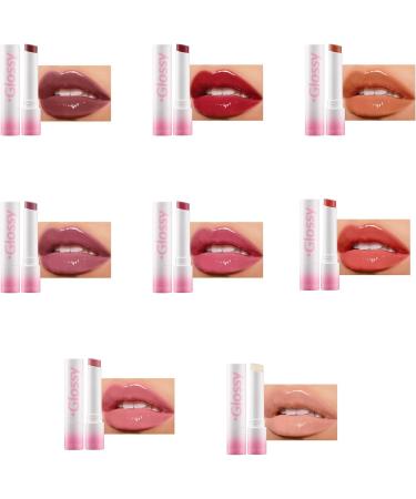 Lip Balm Moisturizing Hydrating Lighten Lip Lines Anti-dry Lip Balm Lip Gloss Makeup Lip Moisturizer Care For Women Lip Gloss Multi-Color - Buy Online on GoSupps.com