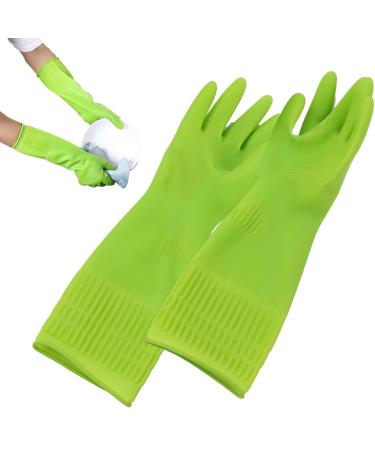 BUKISA Kitchen Gloves for Washing Dishes | 1 Pair Reusable Gloves for Cleaning Waterproof Dishwashing Gloves Reusable Household Gloves Latex Thicken Kitchen Cleaning Housework Tools