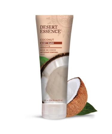 Desert Essence Coconut Body Wash 8 fl. oz. (Pack of 2) - Vegan & Cruelty-Free Hydrating Formula with Coconut & Jojoba Oil - Buy Online on GoSupps.com