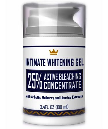 Intim te Whit ning Cre m - Made in USA Skin Light ning Gel for Body  Face  Bikini and Sensitive Areas - Under rm Bl  ching Cr  m with Mulberry Extract  Arbutin  Licorice Extract - 3.4 oz