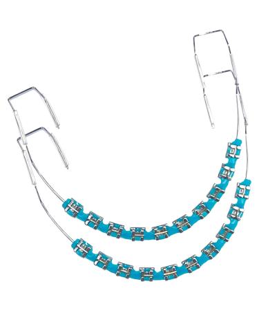 2 Pcs Colorful Fake Braces: Temporary Smile Tooth Decoration