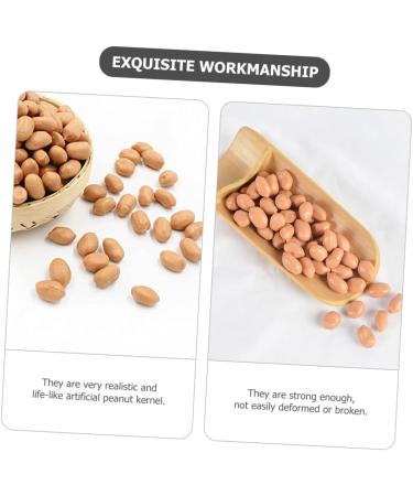 ABOOFAN 5pcs 1 Educational Peanut Prop Peanut Kernels Prop Food Toy Lifelike Peanut Artificial Peanut Kernels Peanut Model Fake Nut Ornament Kitchen Realistic Food Play Decoration Fake Pvc - Buy Online on GoSupps.com