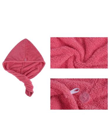 Quick-Dry Absorbent Bath Towel Turban Scarf Set | 4-Pack Hair Drying Towels for Fast Drying - Buy Online on GoSupps.com