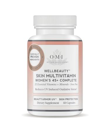 OMI WELLBEAUTY Skin Multivitamin Women's 45+ Complete Essential Vitamins & Minerals Iron-Free Outside Means Inside Beauty from Within