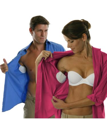 Disposable Underarm Shields for Men and Women Style MW4900 6 Pair (12 Shields) - (Adhesive Better for Silk Less Grippy)