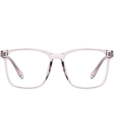 PANNER Blue Light Blocking Glasses Oversized Square Computer Glasses Anti Blue Light for Women Men Light Purple - Buy Online on GoSupps.com