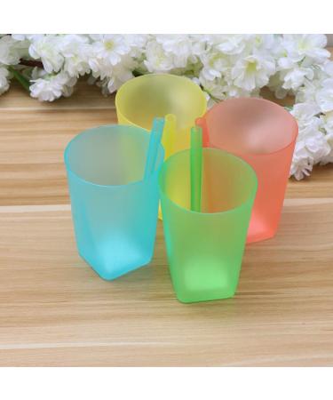 Heallily Candy Color Sippy Cups - Set of 4 Trainer Cups for Kids | Infant Water Feeding Cup with Practical Straw - Buy Online on GoSupps.com