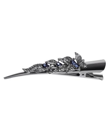 minkissy fancy barrettes for women's hair small alligator clips thin hair sparkly hair clips bling hair clips alligator hair clips rhinestone hair clips crocodile skin crystal Metal Mother