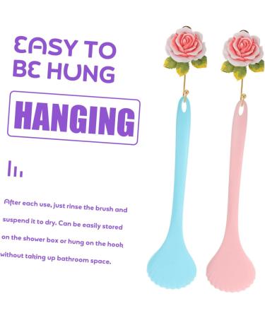 Hemoton 2pcs Bath Brush Set - Adult Exfoliating Shower Brushes for Body Cleaning and Massaging | Back Scrubber and Scrubber Shower Tool - Buy Online on GoSupps.com