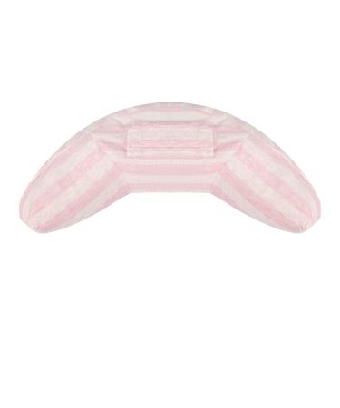 Kids Car Travel Pillow Car Seat Belt Cushion Children Head Neck Support Pillow Baby Travel Pillow Toddler Soft Neck Pillow Headrest Boys Girls Sleeping Pillow for Car Seat Pushchair Airplane Train Pink Stripe
