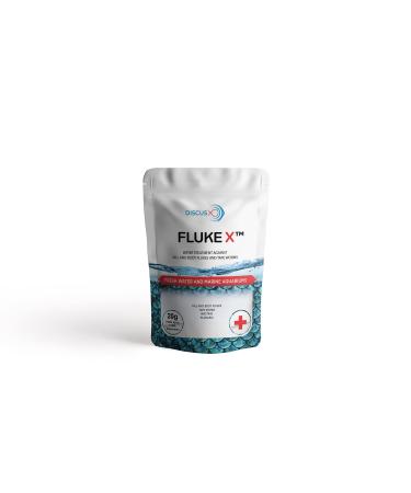 FLUKE X Water Treatment Against Fish Parasites and gill and Body flukes and Tape Worms