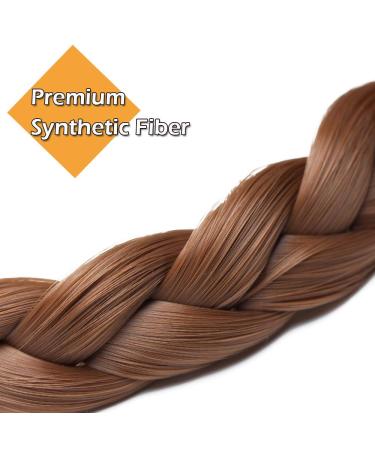 Silk-Co Women s Chestnut Brown Braided Hair Band - Vintage Elastic Headband for Weddings | Art Hair Tie & Braids Extensions (1.5cm) - Buy Online on GoSupps.com