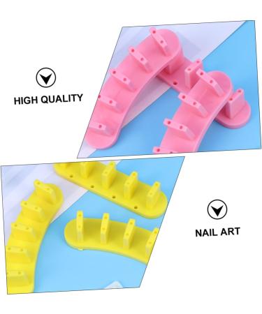 minkissy 2 Boxes Nail Practice Stand Nail Practice Display Stand Nail Practice Rack Nail Stand Acrylic Nail Art Holder Acrylic Stands for Display Manicure Tool Plastic Nails Magnetic 12X3cm Assorted Color - Buy Online on GoSupps.com