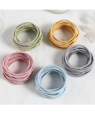 minkissy 12 Boxes Hair Elastics Hair Bands Strong Hair Bands Hair Holder Elastic Hair Rings Hair Elastic Ropes Pigtail Band Curly Hair Ties Nylon Hair Bands Miss 4 Piece Set Seamless - Buy Online on GoSupps.com