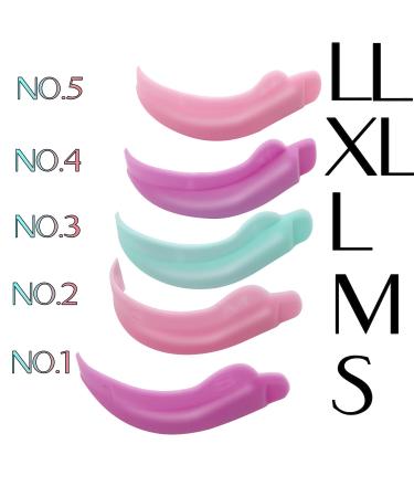 Lash Lift Shields Silicone Perm Rods - 5 Sizes for Cat Eye - No Glue Needed - C Curl Lifting Pads for DIY Lash Lamination - Buy Online on GoSupps.com