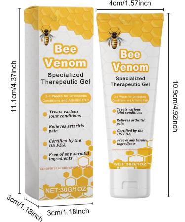 KARLOR Bee Venom Gel Body Cream Joint Therapy Gel Bee Venom Ointment Bee Venom Gel for Shoulder Neck Cervical Spine Wrist - Buy Online on GoSupps.com