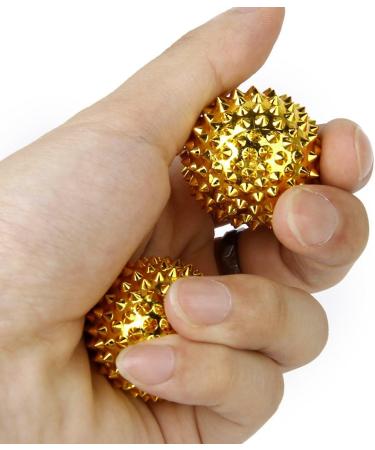 Chi -Enterprise Gold Magnetic Acupressure Balls (32mm) | Self-Healing Therapy for Pain Relief & Well-Being - Buy Online on GoSupps.com