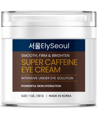 Super Caffeine Eye Cream: Under Eye Cream For Wrinkles - Korean Eye Cream Anti Aging - Dark Circles Under Eye Treatment Under Eye Brightener - Korean Skin Care With Collagen Retinol 1 OZ 1 Ounce (Pack of 1)