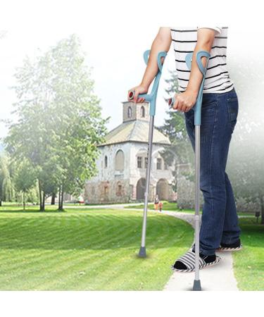 Forearm Crutches Lightweight Adjustable Arm Crutch for Walking Aluminum Ergonomic Handle Comfortable On Wrist Non-Slip Rubber Tip (Size : 2pcs) Anniversary Lucky Star 1pcs - Buy Online on GoSupps.com