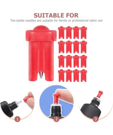 CLISPEED 100 pi ces Bouteille Colle pour Cils avec Aiguille Obstruction Rouge pour Remplacement de Bouchon de Colle Cils Pratique et Durable - Buy Online on GoSupps.com
