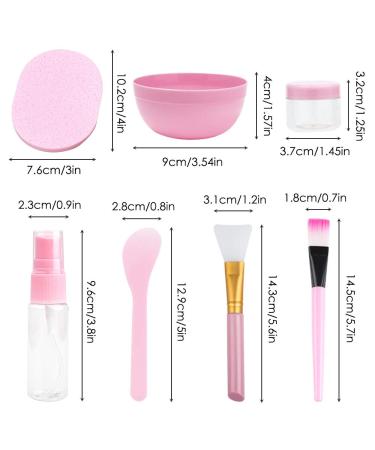 YuCool DIY Facial Mask Mixing Tool Set - Pink | Silicone Brushes, Spatula, Spray Bottle & Headband - Buy Online on GoSupps.com