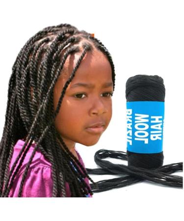 Buy Zonster Wool Hair Acrylic Yarn for African Braiding - Black Jumbo Rolls for Crochet Twists & Dreadlocks - International Shipping Available - Buy Online on GoSupps.com