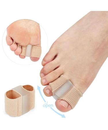Ruamny 4Pcs Hammertoe Straightener Big Toe Separators Gel Toe Correction Elasticated Hammertoe Corrector Pain-Free for Both Female and Male Nylon Gel Fiber Toe Correction-Size M - Buy Online on GoSupps.com