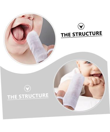 Minkissy 18-Piece Gauze Fingerlings Mouth Cleaner & Baby Toothbrush for 6-12 Months - Soft Rubber Fabric Tongue Cleaner for Newborns - International Shipping Available - Buy Online on GoSupps.com