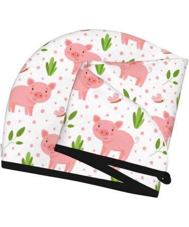 Hair Towel Wrap for Quick Drying | Funny Little Pigs Towel Turban | Ideal Hair Drying Solution - Buy Online on GoSupps.com