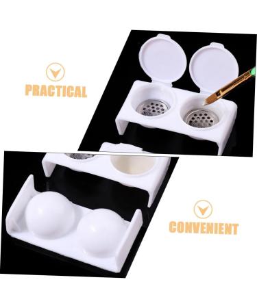 Ipetboom Monomer Holder Nail Art Brush Cup Nail Art Tool Painting Tool Natural Nails Nail Tools Dappen Dish for Acrylic Nails Nail Bowl Liquid Pen Wash Cup Wash Pen Bracket Stainless Steel - Buy Online on GoSupps.com