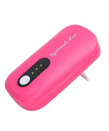 Mini fan for eyelash extensions eyelash fan fan USB Grafting eyelash extension glue dryer fan for eyelash extension adhesive quick dryer (rose red)